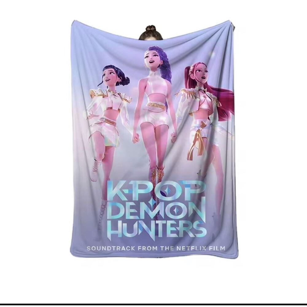 New Fleece Blanket with logo Anime K-POP Witch Hunt Team Toddler Blanket Small